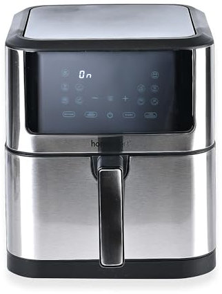 Homesmart Air Fryer 8L Capacity Oil Free Cooking with LCD Display & Touch Controls Non Stick Coating 11 Programs Energy Saving Auto Shutoff, Ready Alert 1800W Upto 90 Minute Timer Kitchen Essential