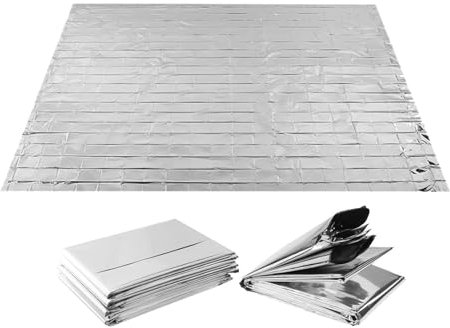 MagiDeal 6X Thermodecke Mylar Decken, Isolierte Notfalldecken Überlebensdecke für Outdoor, Wandern, Camping, Survival, 160x210cm