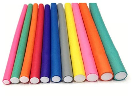 Hair Curler Rolls 20 PC-Soft-Lockenwickler magische Air Lockenwickler Curling Sticks Foam Bendy Twist Flexi Rods DIY, das Werkzeug-Locken Lockenwickler DIY Wave Styling Kit(Size 1 cm)