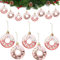 DAHI 8pcs Christbaumschmuck Deko Donuts Weihnachtsbaumanhänger Baumkugeln als Weihnachtsdeko (Rose Gold)
