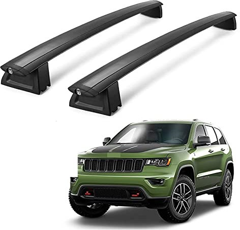 BIISVM Dachgepäckträger Für Jeep Für Grand Für Cherokee Dachreling Für Autos Für Querträger Dachträger Gepäckträger Ersatz Für 2011 2012 2013 2014-2021 Auto Dachträger