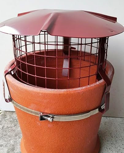 Saver Terracotta Bird Guard Chimney 150mm-250mm Internal Diameter. for Wood Log Burners and multifuel stoves
