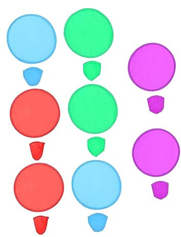 LALADEFIEE 15stücke Faltbare Flugscheiben Polyester Tragbare Spielzeuge Für Outdoor-aktivitäten Und Kreative Spiele Mit Sanfter Oberfläche Und Sicherem Design