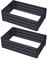 DKIEI 2 Packs Raised Beds Garden Raised Planters, 100x60x30cm Galvanised Steel Powder Coated Metal Raised Garden Kit for Plants Vegetables Flowers & Herbs Growing, Bottomless Planter Black