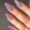 24PCS Short Almond Purple Press on Nails – Full Cover Reusable Acrylic Nail Tips, Easy to Apply & Remove, Short & Long Options, Versatile for All Occasions