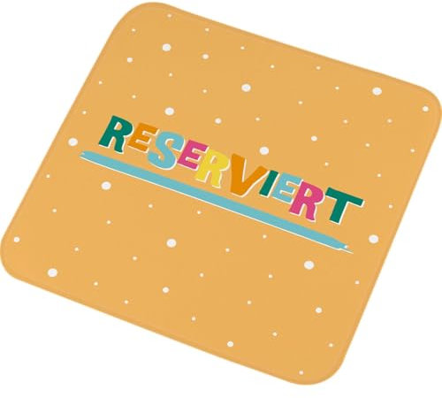 GRUSS & CO Zauberhandtuch mit Motiv Reserviert| kleines Handtuch, Gästehandtuch, in Form gepresst, 30 cmx 30 cm, Baumwolle | Geschenk, lustige Überraschung | 74380