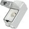 Robuster Starker Auswirkungen ABS -Outlet, Wandscheibe mit Abdeckung Deutscher Kippschalter 250 V 16A für Garten, Workshop, Werbespot