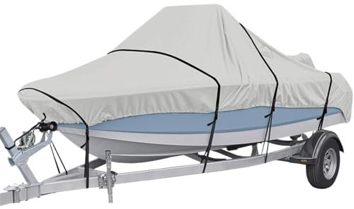 Jetski Abdeckung wasserdichte Bootsabdeckung Yacht Außenschutz Wasserdicht Heavy Duty Silber Reflektierende 300D Oxford Stoff(11-13FT)