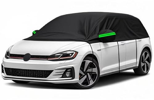 generisch halbgarage für Auto Winter kompatibel mit Renault Modus 2004-2012, Schiebedach Abdeckung, Autofenster Abdeckung,Auto halbgarage(Black)