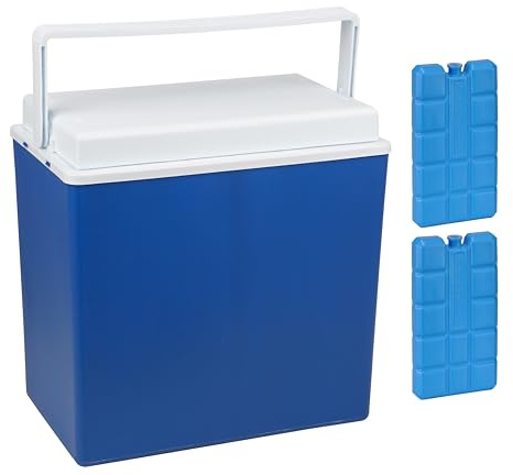 Kühlbox 24 Liter oder 10 Liter inkl. Kühlakkus | Outdoor Isolierbox fürs Auto, Camping, Grillen, Strand und Garten (10 Liter)