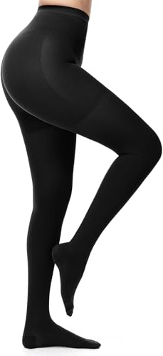 beister Kompressionsstrumpfhose mit geschlossenem Zehenbereich für Damen und Herren, Schwarz , XXL