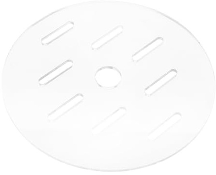 Homoyoyo Acryl Fischbecken Abdeckung Rundes Aquarium Schutzdeckel Atmungsaktiv Anti Flucht Fischschutz für Fische Vögel Schild