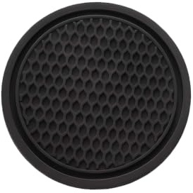 Lot de 2 dessous de verre noirs en forme de voiture de course argentés, accessoires de porte-clés de voiture en métal pour votre clé ou affichage, dessous de verre universels en silicone pour