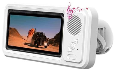 QUXVUIS Restoring Visual Feast Z07 Bathroom Phone Stand For TV Watching Seamless Wall Mounted Z07 Bathroom Waterproof Phone Box