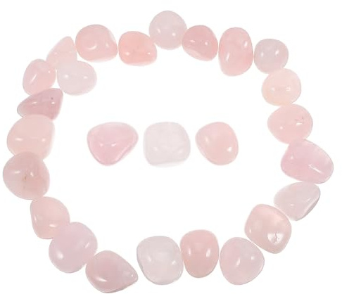 Operitacx Pierres de Quartz Rose Naturelles 2-3 Cm, Cristaux Polis Irréguliers 300 G pour Décoration Aquarium, Remplissage Vase, Bijoux Diy, Pierres Précieuses et Minéraux
