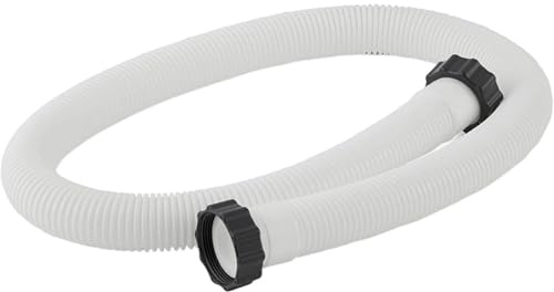2026 Poolschlauch für Filterpumpen Ersatzfilterschlauch Zubehör oberirdische Pools 1 1/2 Durchmesser 59 Länge (White, 150cm)
