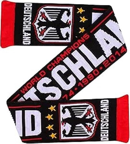Generisch Deutschland Schal WM Schal Fanschal schwarz | WM Schal zur Fußball Weltmeisterschaft