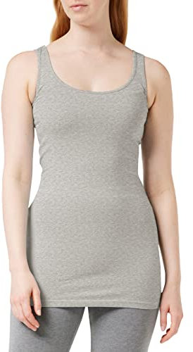 Vero Moda NOS Women's Vmmaxi My Soft Long Tank Top Ga Noos Vest, Grey (Light Melange Light Melange), 8 (Manufacturer size: X-Small)