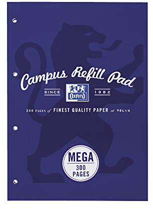 Oxford Campus - Blocco di ricarica, formato A4, 300 pagine 1 pezzo Marina Militare