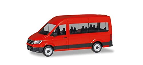 Herpa 094252 VW Crafter Bus Hochdach, rot