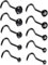 Aroncent Nasenstecker Damen Spirale Set 316L Chirurgenstahl Nasenpiercing Stecker Nasenschmuck 10 PCS
