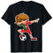 Dabbing Fußball Mädchen Portugal Trikot, Portugiesisch Dab T-Shirt