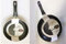Chriluka 2er Set Boral Alu-Bratpfannen 24 + 28 cm 3D Induktionsboden Antihaftbeschichtung