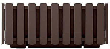 Jardinera para balcón BOARDEE FENCYCASE, dimensiones (mm) 380x180x162, color Marrón