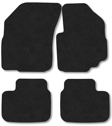 Suzuki SX4 (2006-2015) [Automatic] Carpet Car Mats | Black Edge Trim Tailored Fit Floor Mats Full Coverage Protection Accessories Easy Clean Anti Slip Made in the UK