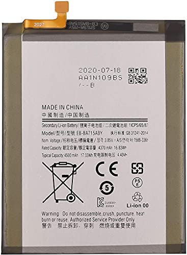 EB-BA715ABY Remplacement de la Batterie pour Samsung Galaxy A71 SM-A715F(3.85V 4370mAh 16.83Wh)