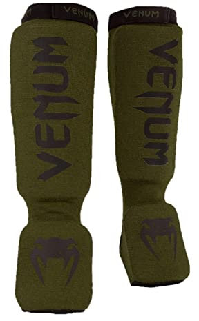 Venum, Kontact Schienbeinschützer, Herren, S, Khaki/Schwarz