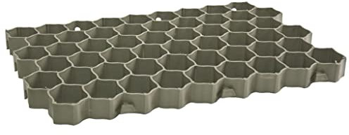 vidaXL Griglie per l'Erba 16 pz Verdi 60x40x3 cm in Plastica, griglia per Prato, griglia per Prato da Giardino, griglia carrabile, Griglie per Prato