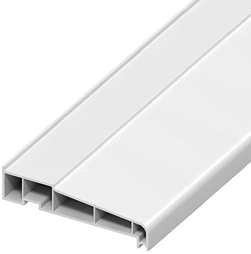 HOMCOM External Window Sill Cable Management Cover 150mm x 6m White