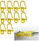 parpyon Corda nautica intrecciata, corda elastica per teloni, corda canapa treccia, cordino tenda, corde elastiche con ganci, corda tiragraffi (Ganci in Plastica, 10 pz)