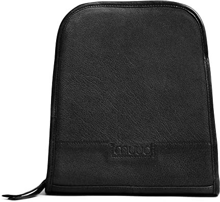muud Voss exklusives Lederetui für Stricknadeln Black