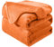 HOZY Kuscheldecke Flauschig Decke Fleecedecke - Kuscheldecke 230x270cm, Orange, Fleecedecke Sofa Decken,Warm Wohndecke Couchdecke Hundedecke Sofadecke flauschig, Sofa überwurfdecke