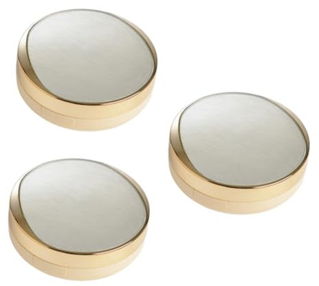 DOITOOL 3St parfümfrei Cosmetic wundrrschön Snail Essence cosmea Creme Fall kompaktes Gehäuse mit Spiegel leer Make-up-Zubehör Kosmetikbehälter Pack Kasten Puderdose Container Blush-Box