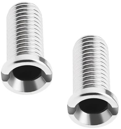2 piezas de tornillos para fregadero de cocina, tornillo para cesta de fregadero, tornillo hueco para fregadero, tornillo de desagüe de acero inoxidable 304, rosca de residuos, conector M12 x 25 mm