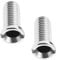 2 piezas de tornillos para fregadero de cocina, tornillo para cesta de fregadero, tornillo hueco para fregadero, tornillo de desagüe de acero inoxidable 304, rosca de residuos, conector M12 x 25 mm