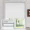 UrMoon Blackout Roller Blinds for Windows, No Drill Cordless Blind Easy Fit Room Darkening Shades Trimmable UV Protection Thermal for Home Office (Blackout - White, Custom Sizes)