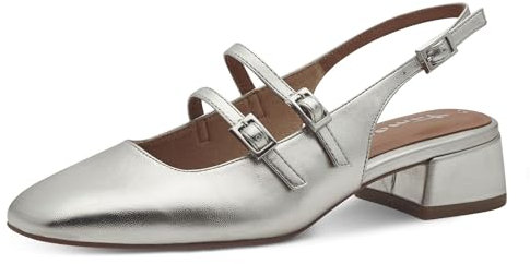 Tamaris Femme 29510 Escarpins, Platine, 41 EU