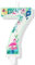 Flamingo 7th Birthday Candles, Flamingo Number 7 Candles for Cake, Flamingo Hawaiian Cake Toppers, Flamingo Themed Birthday Cake Decorations for Boys Girls Kids Birthday Hawaiian Party Supplies