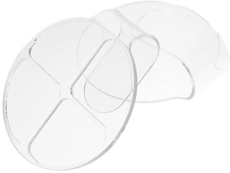 Mikinona 2 Pezzi Piastra Di Protezione Per Pennello Trucco Nail Art Pallet Palette Di Trucco Palette Di Trucco Nail Art Vassoi Di Miscelazione Tavolozza Di Miscelazione Del Trucco