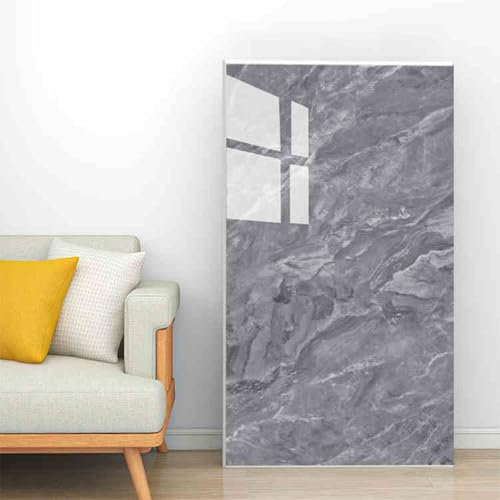 Papel Pintado Autoadhesivo, Papel Adhesivo Muebles Efecto Marmol Blanco Cocina Encimera, Mesa Bano PVC Removible(C,10PCS_40X80CM(16X31.5IN))