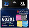 UPRIIN 603XL 603 Tintenpatronen für Epson 603XL Druckerpatronen Kompatibel mit Epson Workforce WF-2810 WF-2830 WF-2835 WF-2850 Expression Home XP-2100 XP-2105 XP-3100 XP-3105 XP-4100 XP-4155 (16-Pack)