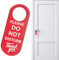 Do Not Disturb Sign,1 Pack PU Leather Do Not Disturb Door Sign,Red Double Sided Do Not Disturb Door Knob Privacy Sign for Using in Office Home Hotel Meeting,Do Not Disturb Door Hanger Sign