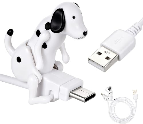 Housoutil Type-C Charging Cable 2 pack Funny Dog Charging Line Usb C Phone Charger Cables for Mobile Phones Data Cable Bedroom Office Car Back Seat