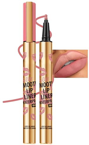 Erinde Wasserfester Lipliner Matte, Waterproof Lip Marker, Long Lasting Lip Pencil, Highly Permanented Lippenkonturenstifte, Natürlicher Smooth Lippenstift