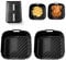 Molde de silicona para Cosori Turbo Tower 10.8L Smart Air Fryer, Accesorios reutilizables Freidora de Aire insertos de silicona para COSORI Freidora de Aire CAF-DC112-AEU 10,8L(6,5L & 4,3L)