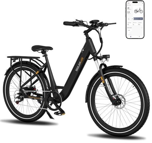 RCB G6 Electric Bike, 27.5-inch City E-Bike, NFC/APP Start, 36 V 10.4Ah Removable Battery,40-50 km range,Electric Commuter Bicycle for Adults Men and Women